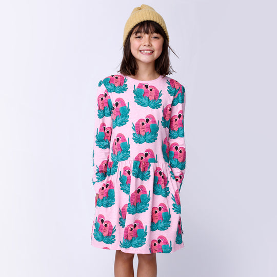 Minti Parrot Pair Dress