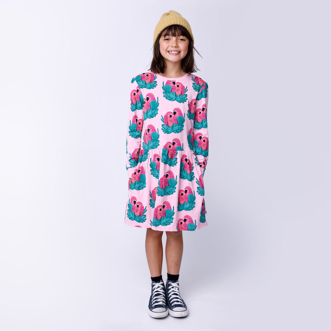 Minti Parrot Pair Dress