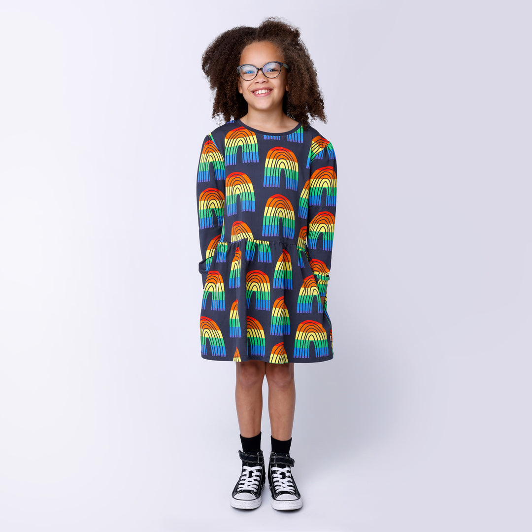 Minti Stripey Rainbow Dress