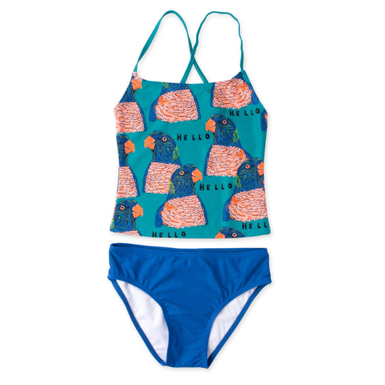 Minti Hello Parrots Tankini Set