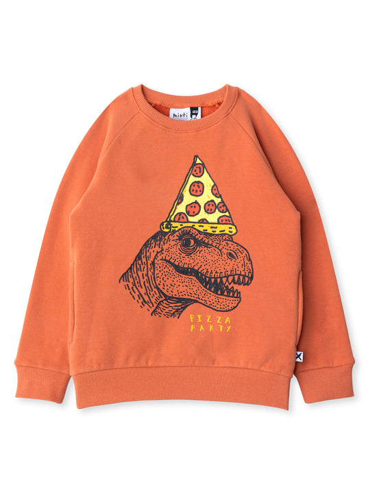 Minti kids clothing. Super cool and comfy crew with hidden side pockets. Perfect for keeping hands warm! 330 Gram // Brushed Inside // 95% Cotton // 5% Elastane.
