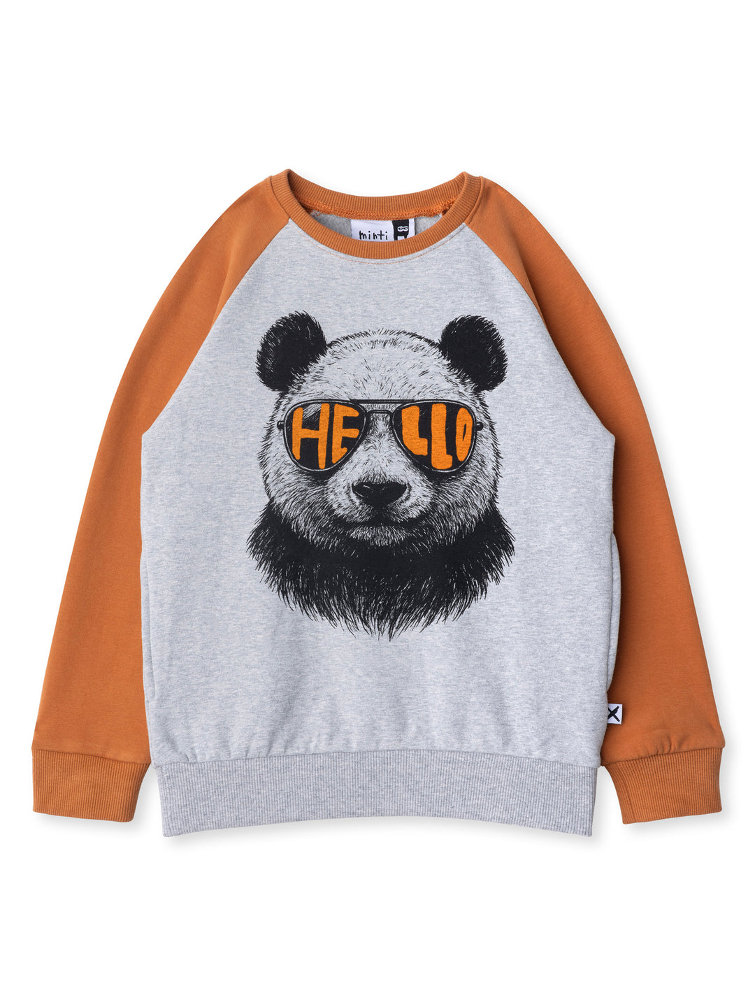 Minti kids clothing. Super cool and comfy crew with hidden side pockets. Perfect for keeping hands warm! 330 Gram // Brushed Inside // 95% Cotton // 5% Elastane.