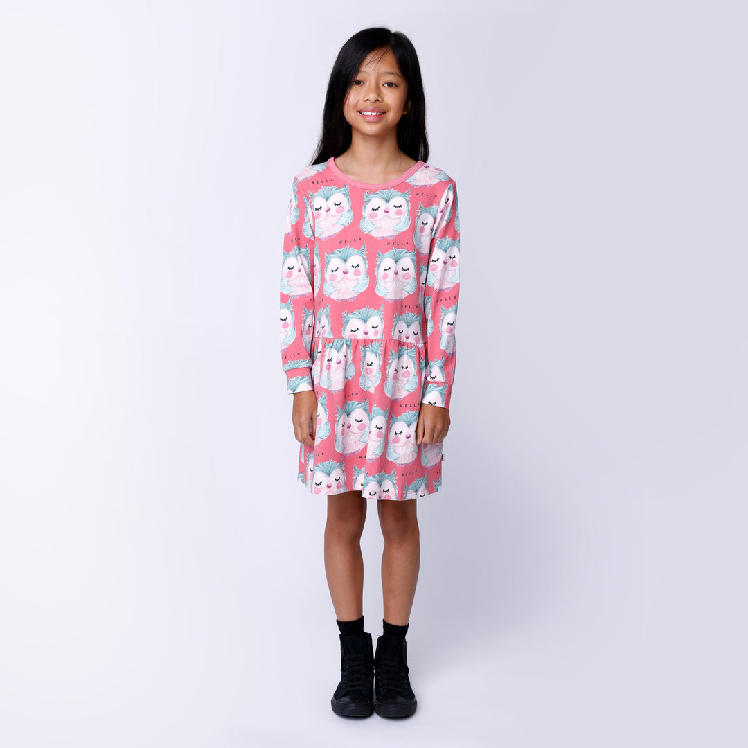 Minti Painted Owls Dress