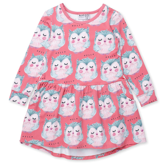 Minti Painted Owls Dress