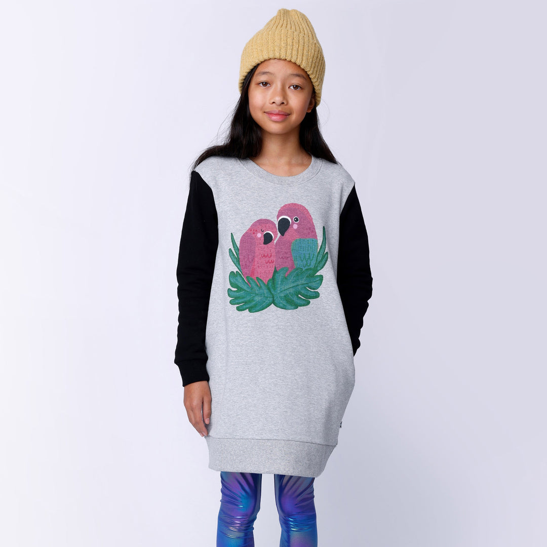 Minti Parrot Pair Furry Dress