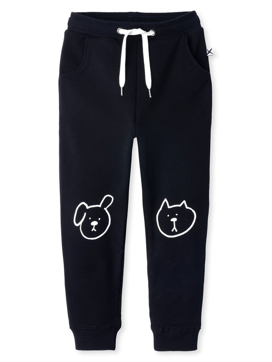 Minti kids clothing. Slim leg trackies with front pockets, shoelace cord and 2x2 rib waistband and cuffs. 330 Gram // Brushed Inside // 95% Cotton // 5% Elastane.