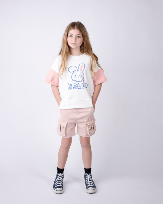Minti Hello Bunny Bye Puppy Short Sleeve Crew