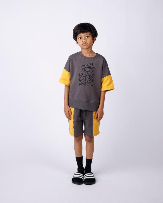 Minti Shredding Shark Short Sleeve Crew