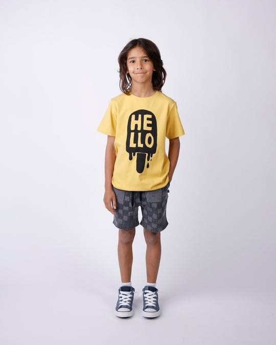 Minti Sketchy Grid Short