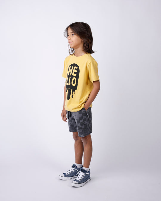 Minti Sketchy Grid Short