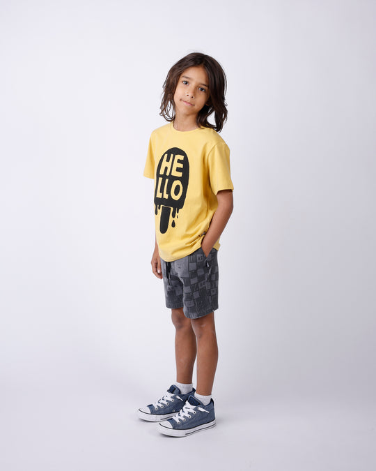 Minti Sketchy Grid Short