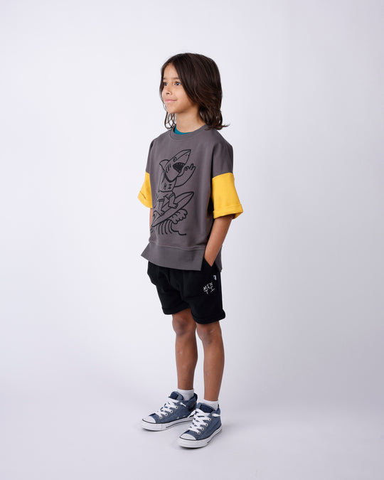 Minti Shredding Shark Short Sleeve Crew