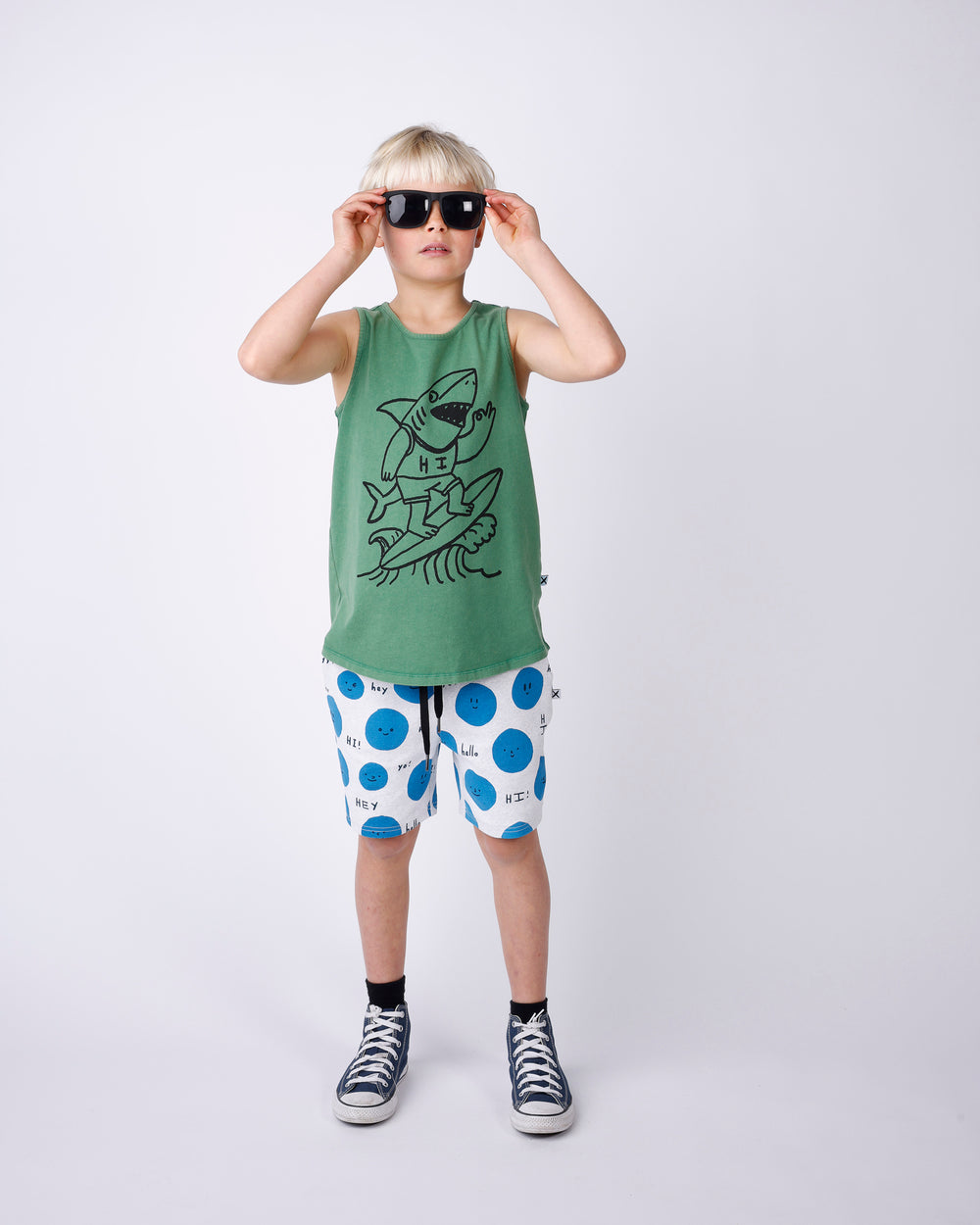 Minti Shredding Shark Singlet
