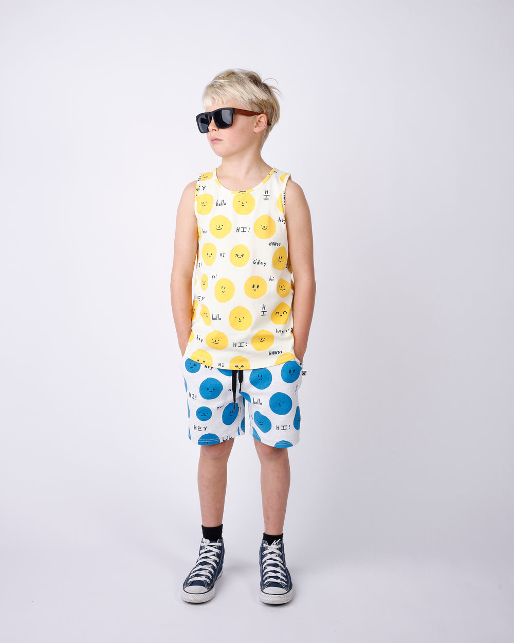 Minti Hello Faces Singlet