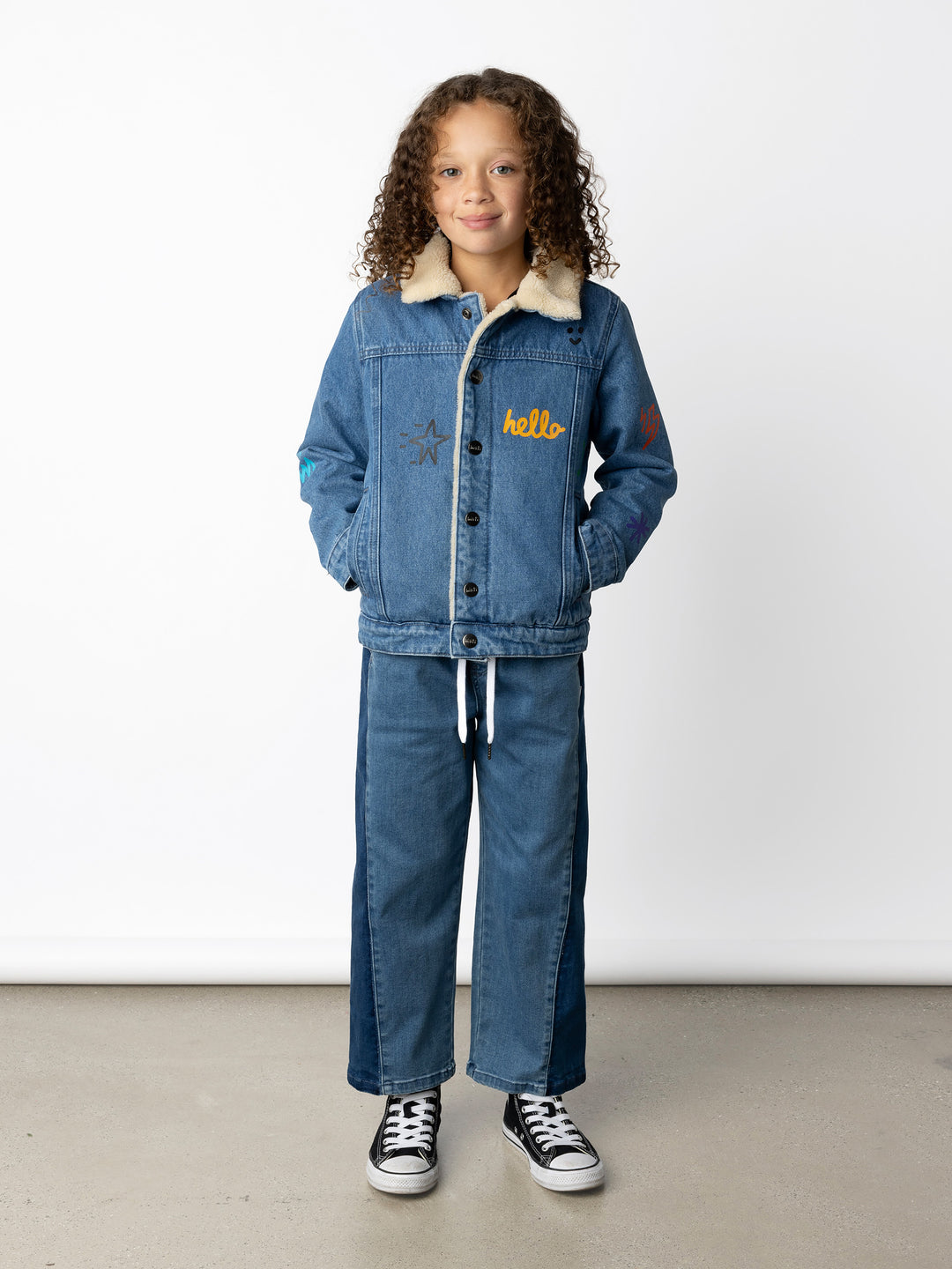 Minti Panel Denim Jeans
