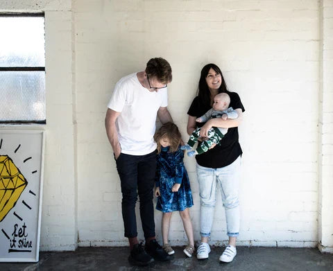 Minti founders Nick and Amy, About Us page photo