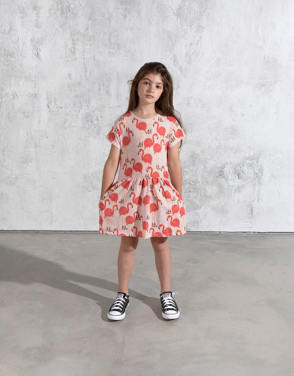 Minti Skating Flamingos Dress