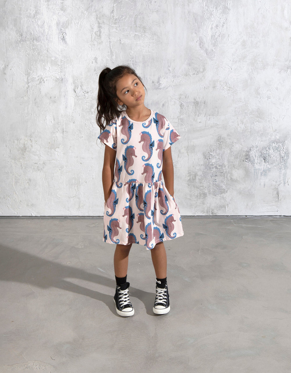 Minti Painted Seahorses Dress
