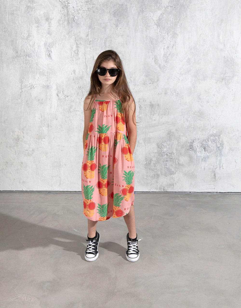 Minti Sunny Pineapples Midi Dress