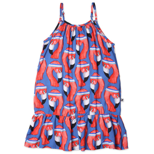 Minti Sporty Flamingo Woven Dress