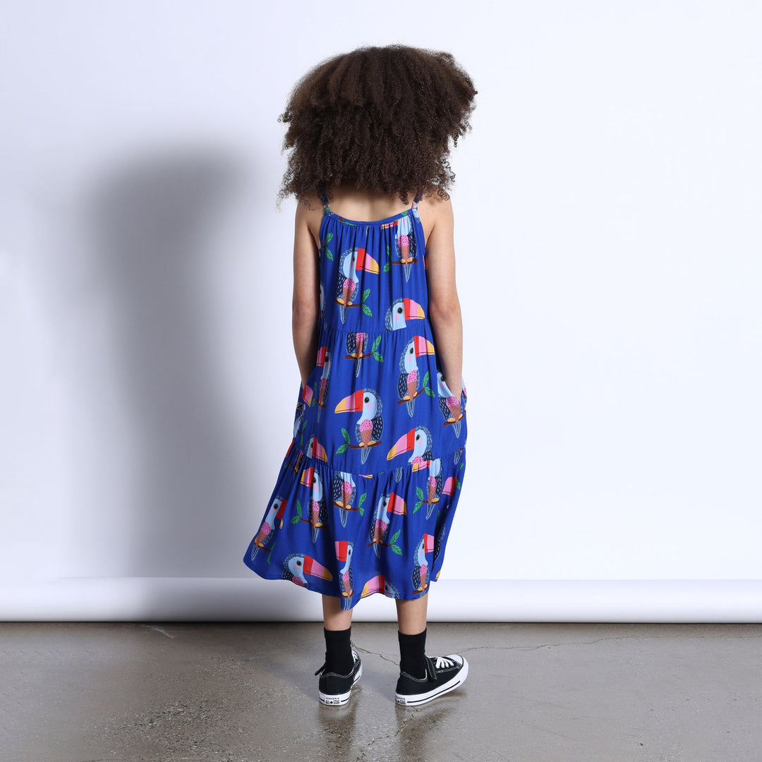 Minti Icecream Toucan Midi Woven Dress