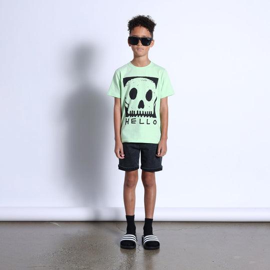 Minti Square Skull Tee