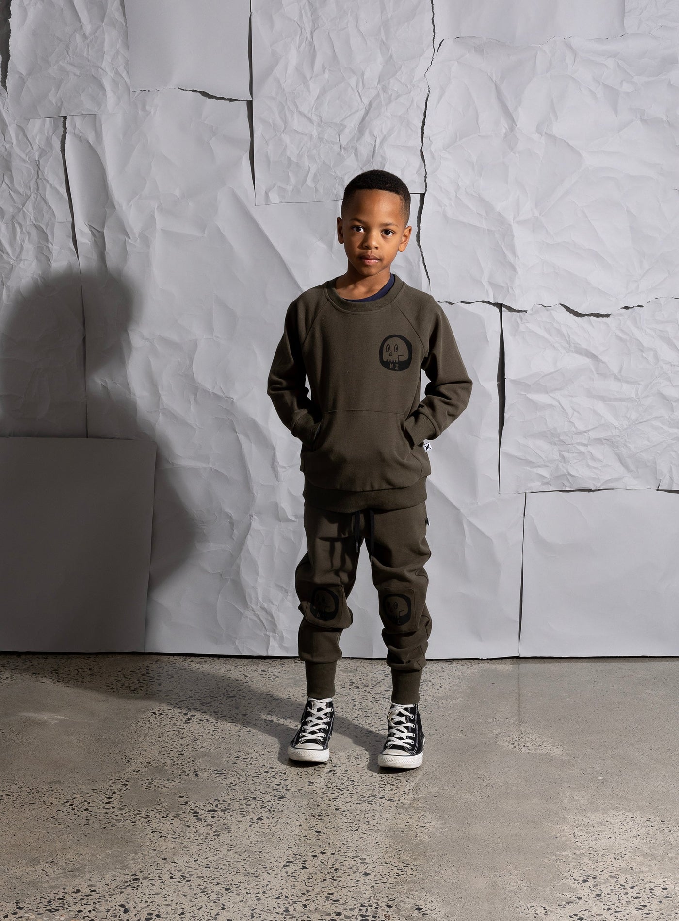 Minti Friendly Skulls Patch Trackies