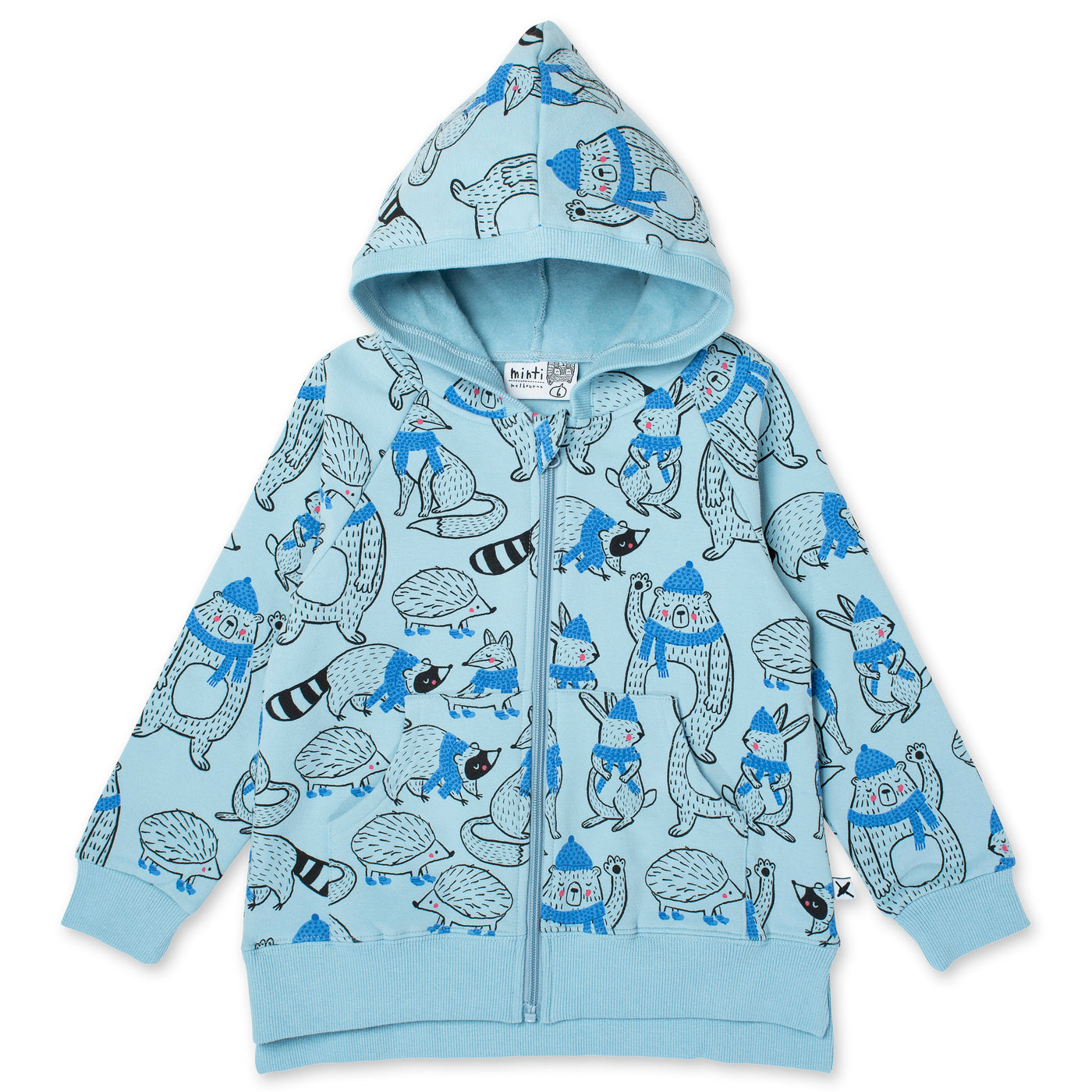 Minti Warm Forest Friends Furry Zip Up