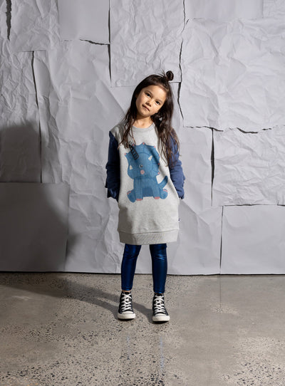 Minti Magical Dino Furry Dress