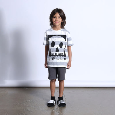 Minti Square Skull Tee
