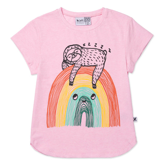 Minti Sloth-Bow Tee