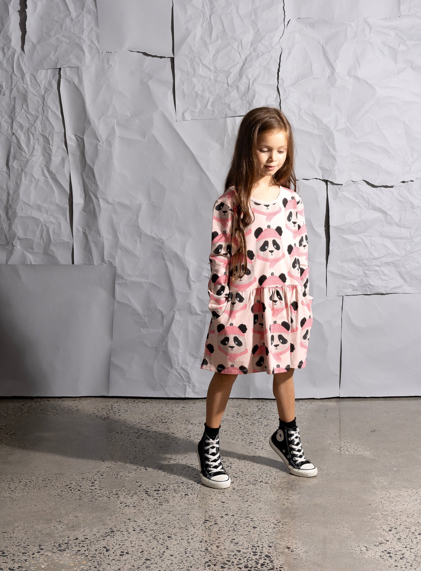 Minti Warm Pandas Dress