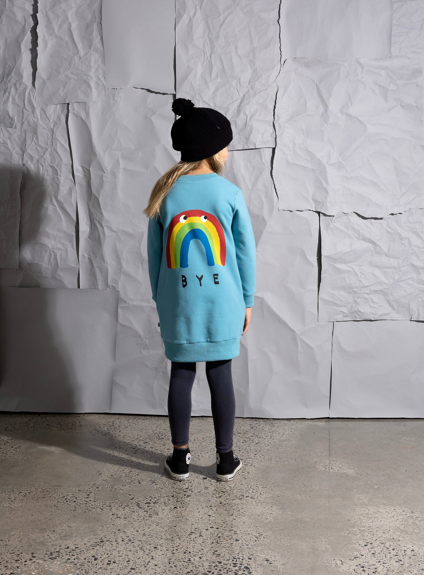 Minti Hello Bye Rainbow Furry Dress