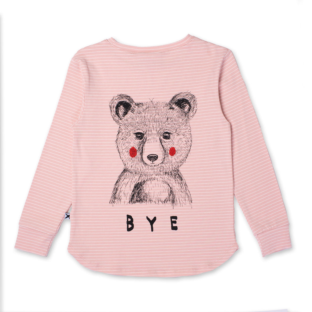 Minti Hello Bye Bunny Bear Tee