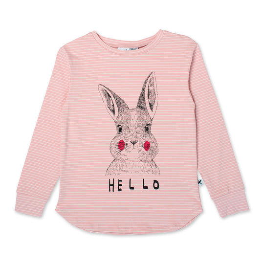 Minti Hello Bye Bunny Bear Tee